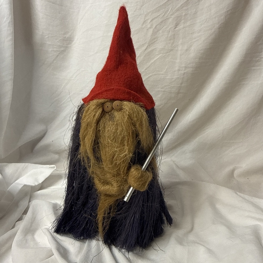 VTG Ken Arensbak 10" GNOME Handmade 1995 Cosby TN 5 Arts Studio Wood Troll Whims